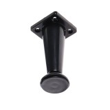 Picioare mobila, universale, reglabile, din plastic, negre, 100 mm, set 4 bucati