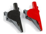 Bornă crocodil HT INSTRUMENTS 36A 1kV neagră și roșie 41mm, set 2 buc