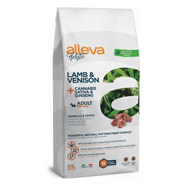 Alleva HOLISTIC dog lamb &amp;amp; venison adult mini 12 kg