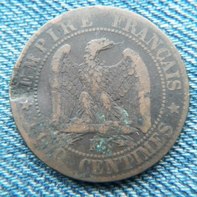 2m - 5 Centimes 1855 MA Franta foto