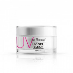 Gel UV Unghii Lila Rossa Professional Clear Strawberry Pink 50g E1026 foto