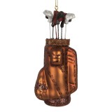 Cumpara ieftin Set 6 ornamente brad Craciun Crose Golf sticla multicolora 6x4x13 cm