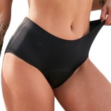 Chiloți Menstruali cu Cusături Lipite - Negru - M, Negru, Linovit Store