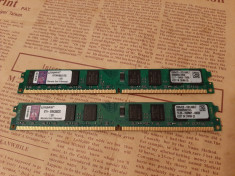 Kit memorii RAM Pc 4Gb DDR2 667Mhz (2x2Gb) Kingston Dual foto