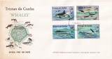 FILATELIE TEMATICA - PLIC TRISTAN DA CUNHA FCD TEMATICA PESTI BALENE