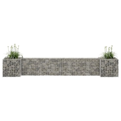 vidaXL Jardinieră gabion &amp;icirc;n formă de H, 260 x 40 x 40 cm, s&amp;acirc;rmă oțel 145658 foto