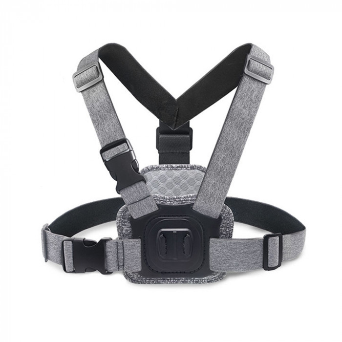 Suport pentru Camera cu Prindere la Piept, Techsuit (JX-002), Gray