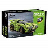Set cuburi constructie masina de curse Brick Cool Need for Speed 443 piese, verde