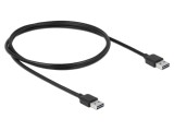 Cablu USB 2.0 A mufă bilaterală, 1m, aurit - DELOCK
