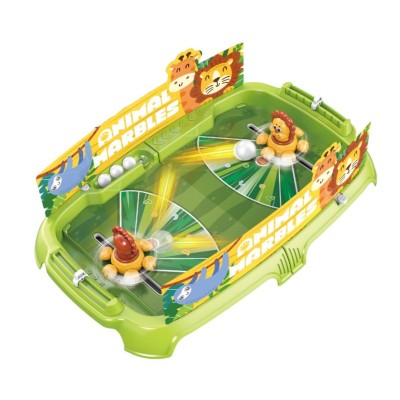 Joc de masa interactiv lion battle pentru copii, flippy, 4 mingi, tabela scor, 40.7x27x14 cm, verde foto