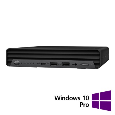 Calculator Refurbished HP EliteDesk 800 G6 Mini PC, Intel Core i5-10500T 2.30 - 3.80GHz, 8GB DDR4, 256GB SSD + Windows 10 Pro NewTechnology Media foto