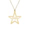 Lantisor cu nume decupat in stea - argint 925 placat cu aur 24K