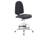 Scaun ESD RT WORK Dimensiuni: Şezut 460x430mm, Spătar 440x510mm, &Icirc;nălțime 600-850mm