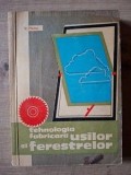 Tehnologia fabricarii usilor si ferestrelor V. Platon Editura Tehnica 1964 280 pag 20x13 cm
