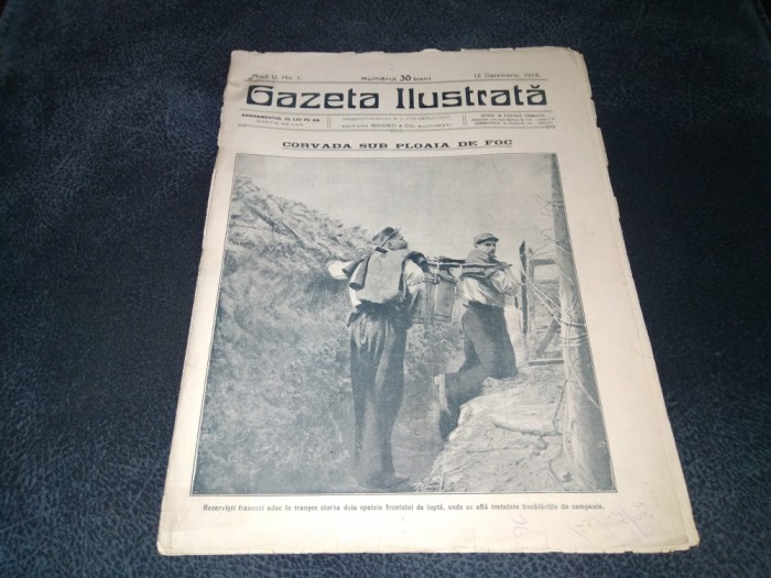 REVISTA GAZETA ILUSTRATA 12 DECEMBRIE 1915