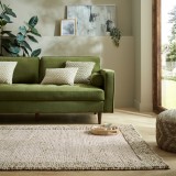 Cumpara ieftin Covor Bobble Wool Border Verde 80X150 cm, Flair Rugs