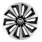 Set 4 capace roti Fox Gri-Negru R14 pentru gama auto Dacia