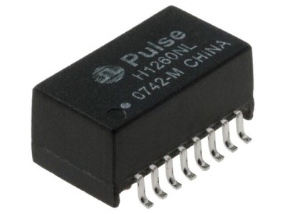 Transformator Ethernet SMD - Coeficient de Amortizare -1,1dB foto
