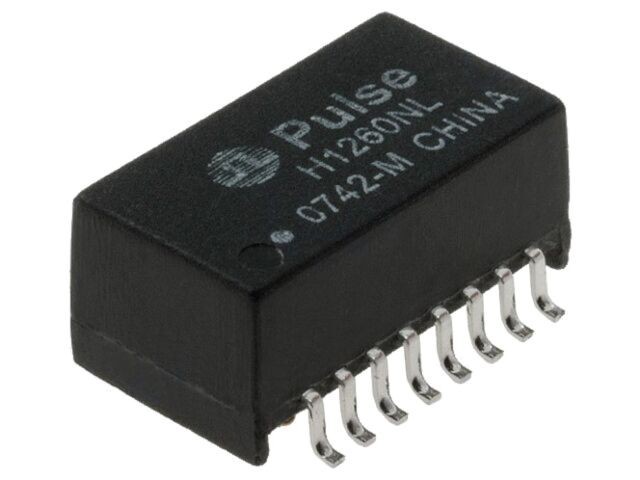 Transformator Ethernet SMD - Coeficient de Amortizare -1,1dB