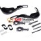 Kit handguard ATV Enduro Cross negre cu insertie aluminiu