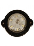 Lampa Gabarit LED Rotunda EgKal DLA3 ALB, 12-30V, Omologare E20, 6 LED-uri, &amp;Oslash;60mm, Cauciuc, Durata 50000h, Piese Auto