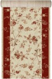 Traversa Covor Lotos 551 Crem / Grena Latime 120 cm Diverse Lungimi 1800 gr/mp