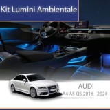 Lumini ambientale Audi A4 B9 2016-2024 cu 35 de lumini set complet control telefon sau sistem original CarStore Technology