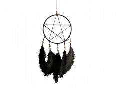 Dreamcatcher gotic Santinela cu pentagrama 15 cm foto