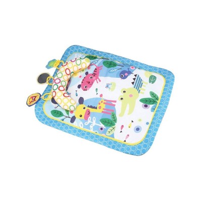 Paturica cu Animalute Jungla pentru bebelusi, Multicolora, 70x55 cm, ATU-081190 foto