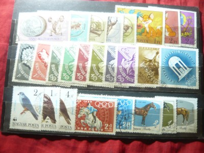 Lot 66 Timbre Ungaria 1963-1990 , stampilate foto
