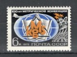 U.R.S.S.1975 100 ani Conventia internationala a metrului MU.471, Nestampilat