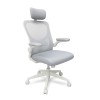 Scaun de birou ergonomic Flexo cu suport lombar, alb