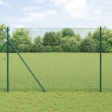 vidaXL Gard din s&acirc;rmă sudată Verde 1.5 x 10 m 42005046