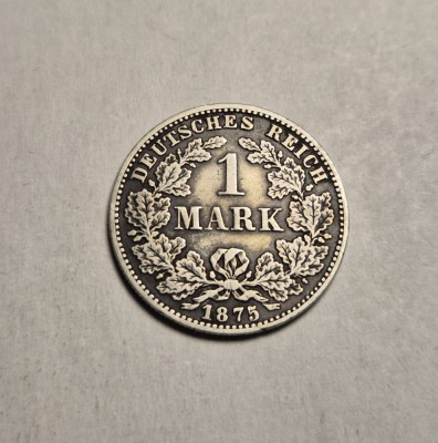 1 Mark Marca 1875 C Piesa Frumoasa foto