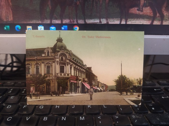 Turnu Severin Str. Tudor Vladimirescu, sergent de stradă, foto Kikomban 1909 205