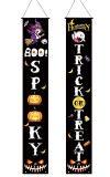 Set de 2 bannere pentru Halloween ZoneYan, poliester, multicolor, 30 x 180 cm