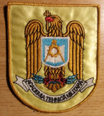 C7 8 - Ecuson tematica militara - Academia tehnica militara - piese de colectie! foto