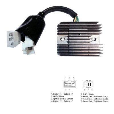 DZE Regulator Tensiune HONDA VFR 800 2000-2001 DZE02473 releu incarcare foto