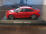 Macheta PEUGEOT 508 GT 2018 rosu - Norev, scara 1/43, noua,