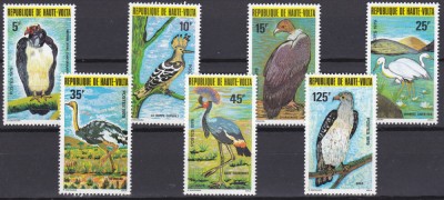 DB1 Fauna Africana Volta Superioara 1979 Pasari 7 v. MNH foto