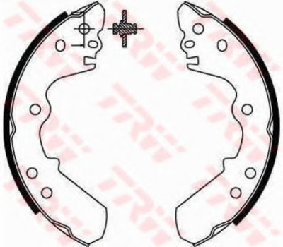 Set saboti frana OPEL FRONTERA A (5_MWL4) (1992 - 1998) TRW GS8551 foto