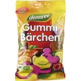 Ursuleti din gelatina bio Dennree, 100g, fara coloranti artificiali, jeleuri cu aroma de fructe