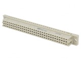 Soclu DIN 41612 tip C mamă 64 PIN THT aurit 3A