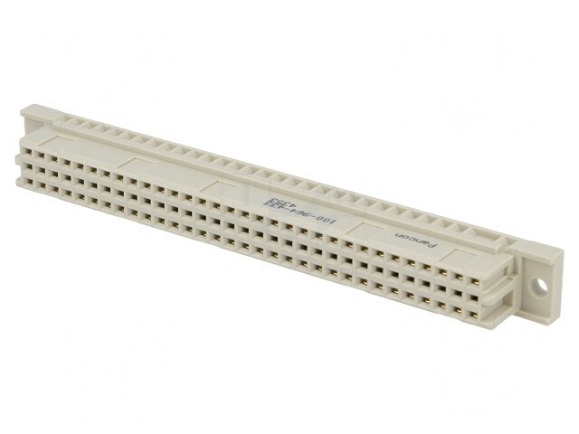 Soclu DIN 41612 tip C mamă 64 PIN THT aurit 3A