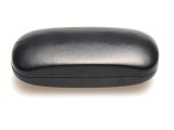 Toc / etui ochelari piele ecologica, 16 x 6 x 4 cm, Negru