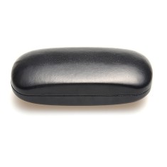 Toc / etui ochelari piele ecologica, 16 x 6 x 4 cm, Negru