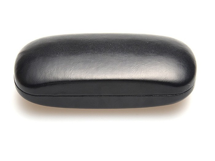 Toc / etui ochelari piele ecologica, 16 x 6 x 4 cm, Negru