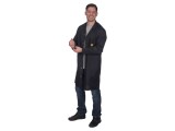 Halat ESD unisex negru XL 135g/m2 - antistatic