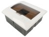 Carcasa modulara JONEX IP30 montaj perete, 7 module, Albă, 160x168x70mm