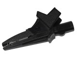 Bornă crocodil cu izolație 20A neagră 16mm 1kV